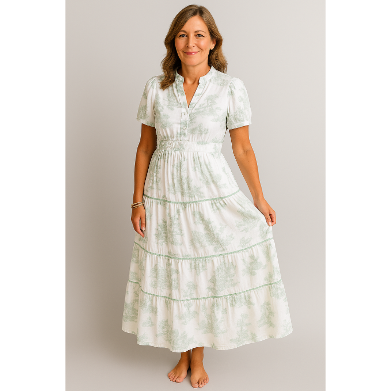 Isadora - Klassisk Charme Maxi Kjole