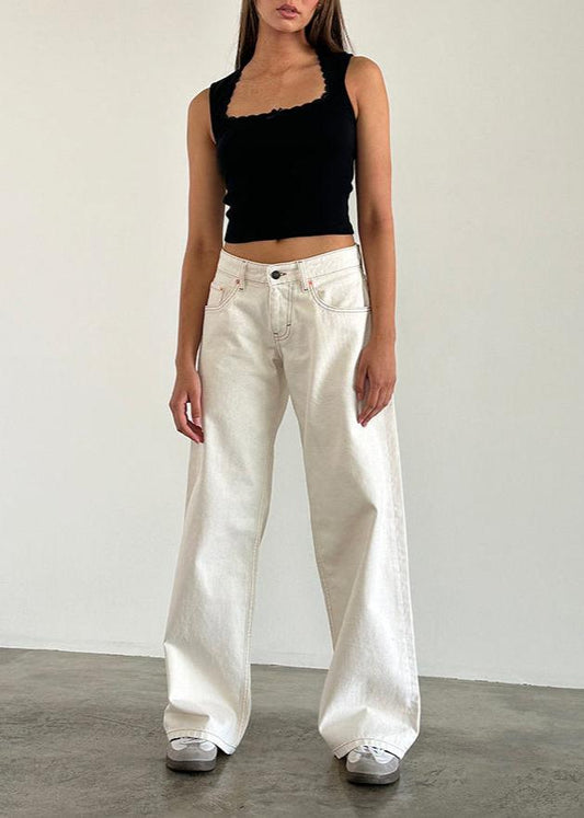 lavtaljede jeans Parallel - 1+1 GRATIS