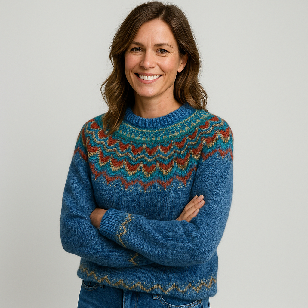 Evelien | Vintage jacquard sweater