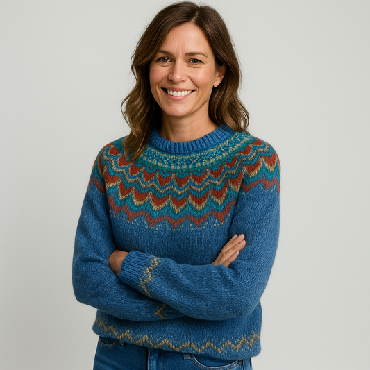 Evelien | Vintage jacquard sweater