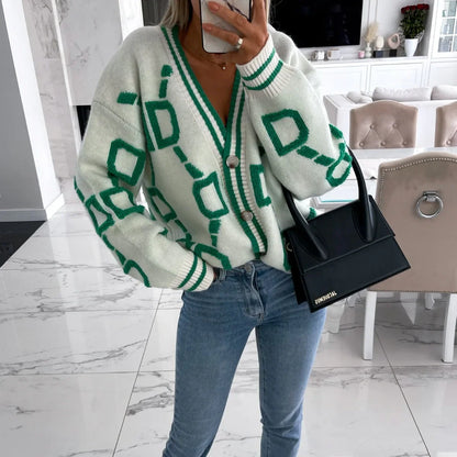 Nanette | Trendy vest med geometrisk design